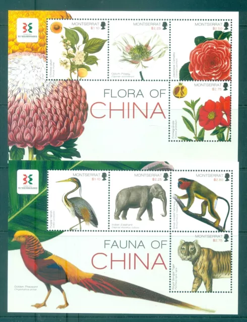 Montserrat - Sc# 1279-80. 2011 Flora & Fauna of China. MNH $13.00.