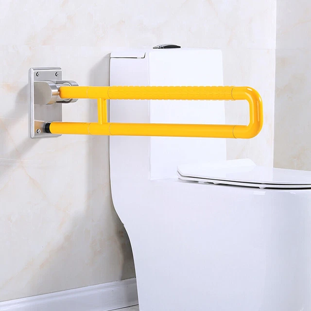 Edelstahl Rutschfest Klappgriff Aufstehhilfe WC Toiletten Stützgriff Haltegriff