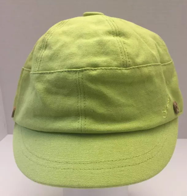Hat / Cap by Shred Alert / Cadet Cabbie Cap - Green- Front Buttons / Warm Cap!