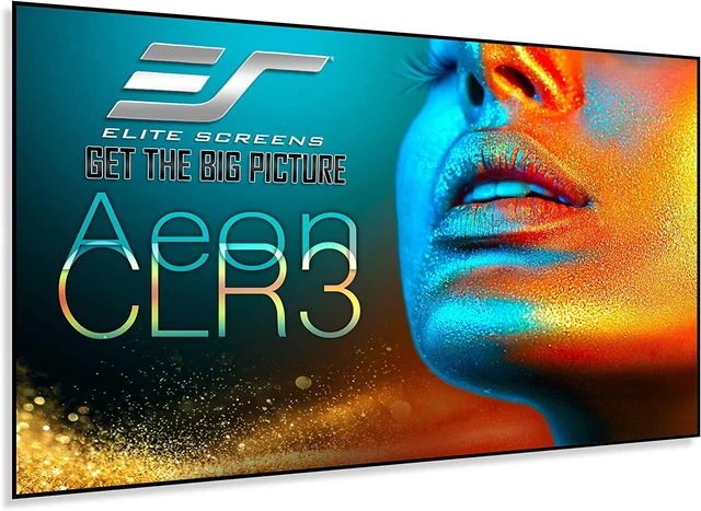 Elite Screens Aeon CLR 3 Series,123 Inch Projector Screen Diag 16:9 4K/8K Ultra