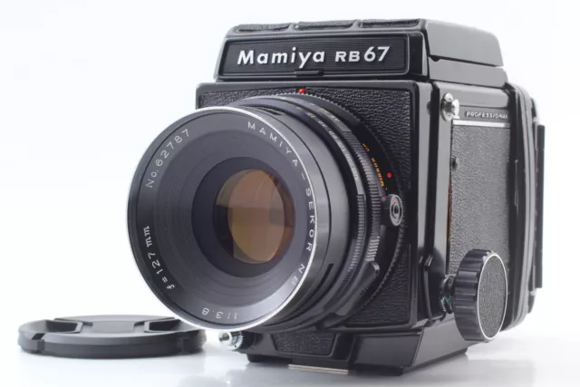 [Exc+5] Mamiya RB67 Pro Film Camera Sekor NB 127mm f3.8 Lens 120 Back From JAPAN