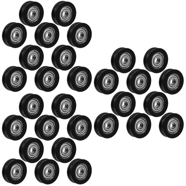 30 pz hardware armadio ruota fienile scorrevole finestra armadio rullo