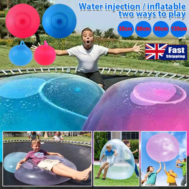 Bubble Ball Soft Toy Wubble Bubble Firm Ball Stretch Super Transparent Kids UK