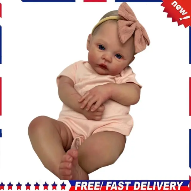 18 Inch Dress Up Reborn Dolls Lifelike Collectible Reborn Doll Kit Visible Veins