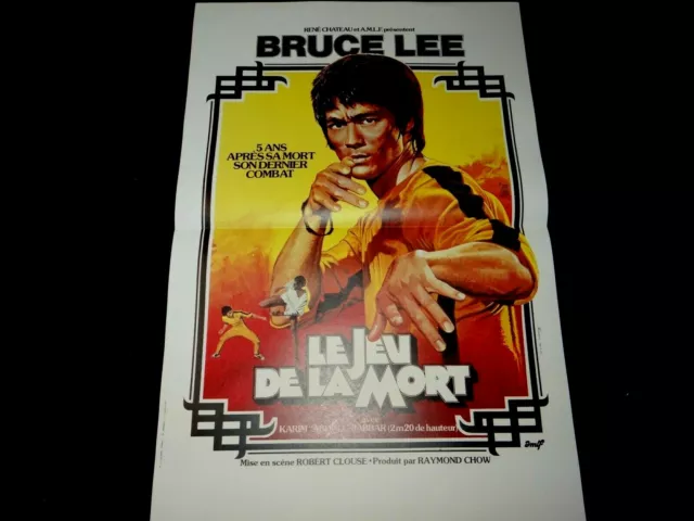 bruce lee LE JEU DE LA MORT  affiche cinema kung-fu