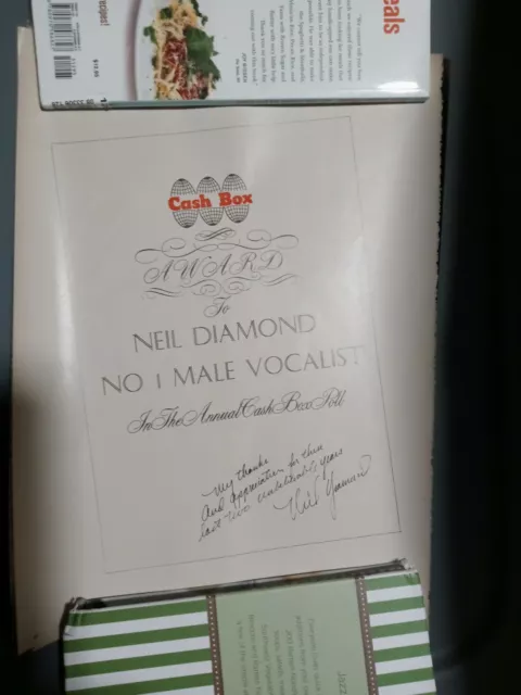 Neil Diamond Signed Autographed  Page from "Cash Box" Publication Naming Neil