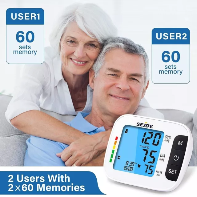 Sejoy Automatic Arm Blood Pressure Monitor - Digital Machine, Upper Arm BP Check 3