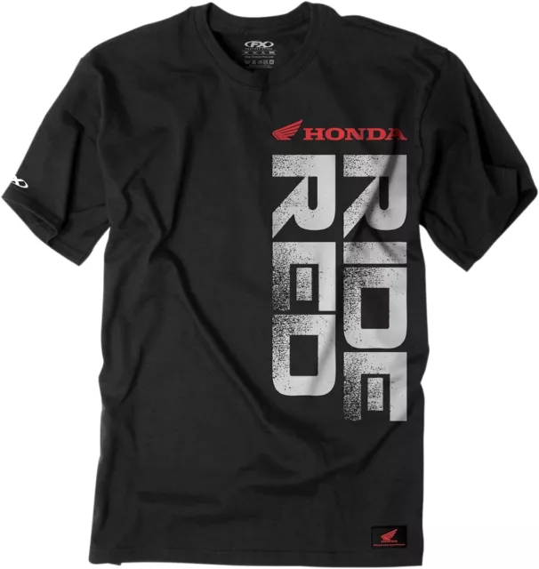 Factory Effex Honda Ride Red Vert Tee Md Black