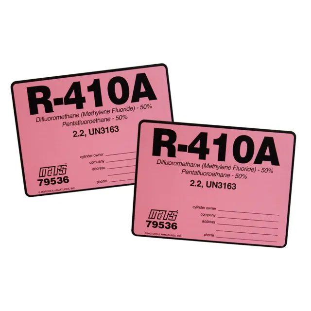 R-410A / R410A Label # 79536 , Pack of (2)