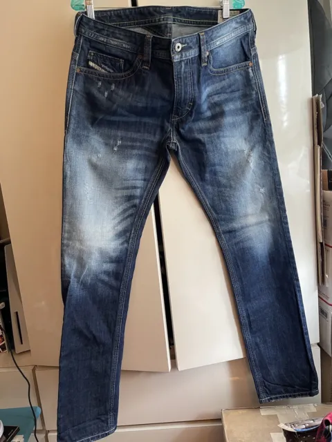 Diesel Jeans Men Thavar Size 34x32 Skinny Slim Fit