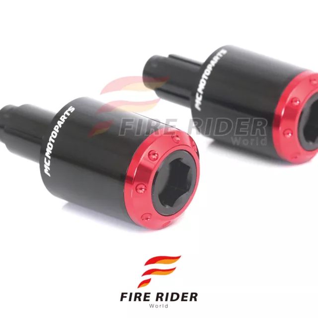 AU Red ATOM CNC Bar End Plugs For Yamaha YP 250 / 400 Majesty All Year 2