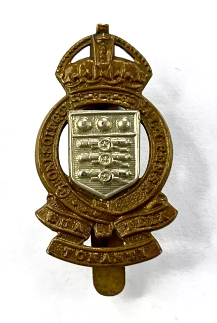 WW2 Royal Army Ordnance Corps Side Cap Badge  42 x 24 mm