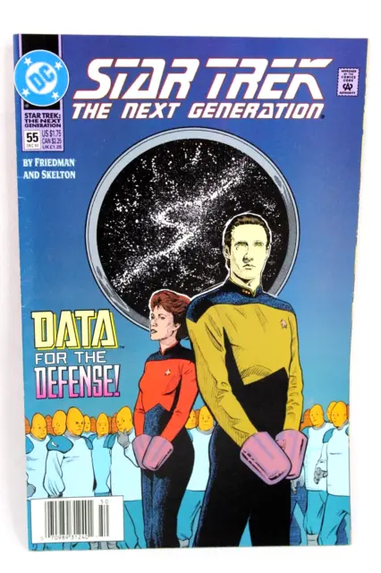 Star Trek The Next Generation #55 Data for Defense UPC Newsstand 1993 DC F-/F