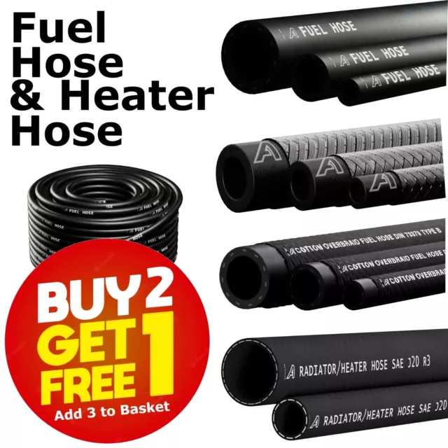 Rubber Fuel Heater Hose Engine Unleaded Petrol Diesel Oil Fuel Pipe Per Meter