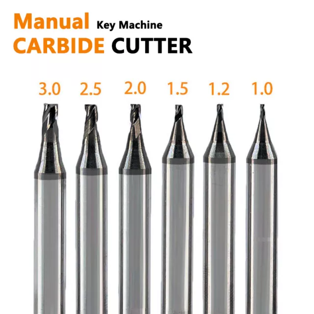 Locksmith Tools Key Machine Carbide End Mill Cutter for Nickel Silver Keys