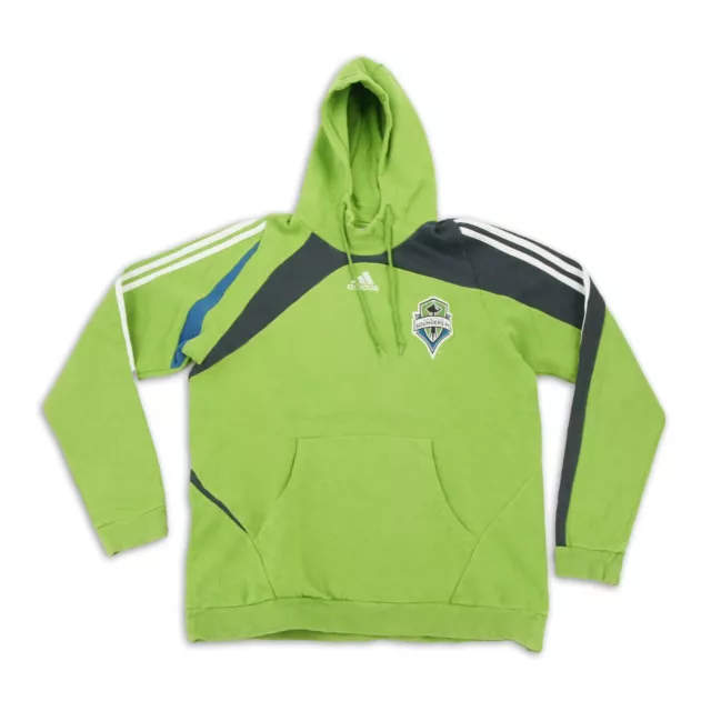 Adidas Hoodie Gr. L Seattle Sounders FC Pullover Grün Kapuze Herren Oberteil