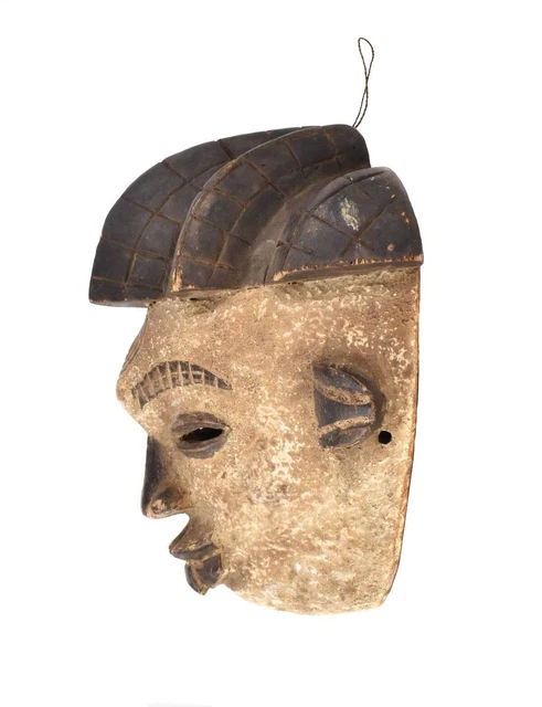 Punu Maiden Spirit Mask Mukudji White Gabon African Art 3