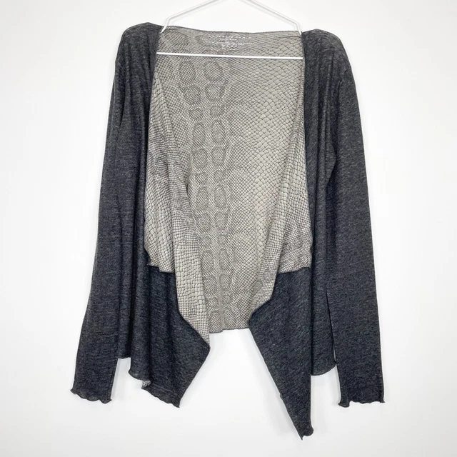 Majestic Paris Neiman Marcus Cotton Cashmere Draped Cardigan Womens 1 / XS