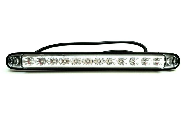 10 Luci Laterali LED Bianche Per Camion 12V/24V – 4 LED, Impermeabili, Approvate ADR, Per Rimorchi, Camper E Veicoli Commerciali