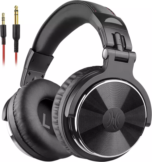 Wired over Ear Headphones Studio Monitor & Mixing DJ Stereo Headsets with 50Mm N