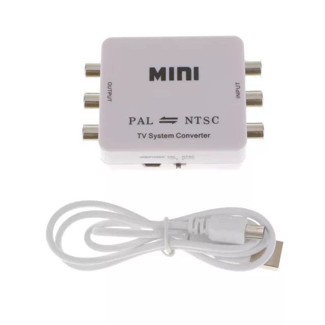 PAL NTSC SECAM Auf NTSC PAL Convertor Mini TV System Video Converter Adaptor 3