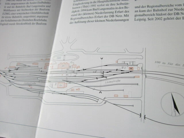 BAHNHOF N UND Gleisplan Bad Langensalza 4S Thüringen EUR 5,32 PicClick DE
