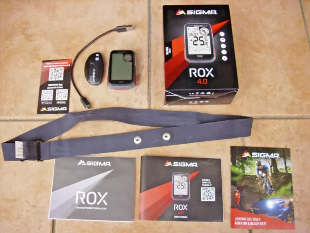 Sigma ROX 4.0 GPS Fahrradtacho Brustgurt Herzfrequenz