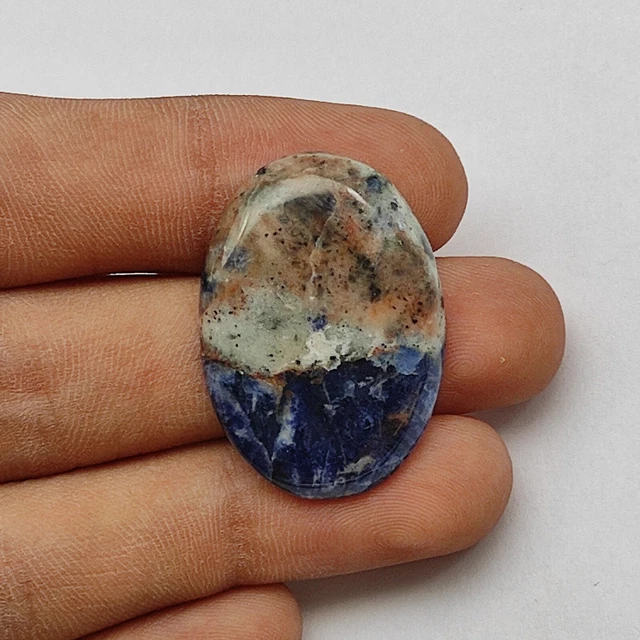 Natürlich Blau Sodalith Cabochon Handgemacht Designer Lose Edelstein Juwelier