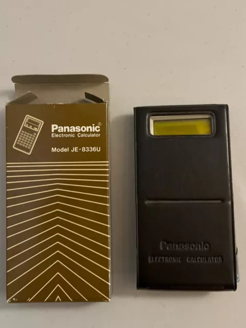 Vintage Panasonic Electronic Calculator Model JE-8366U Untested