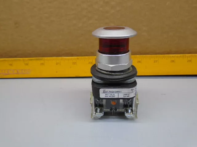 800T-FXQH24RA1 /T  Allen Bradley E Stop with 800T-XA1 Contact Block N436
