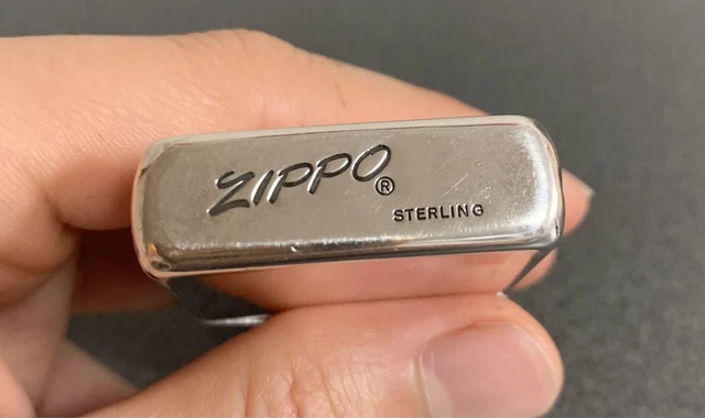 Zippo STERLING 80 90s Italic Up Right