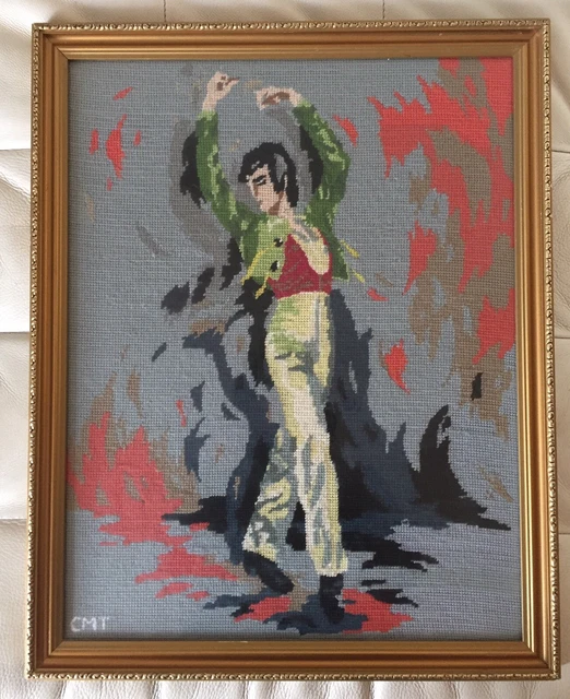 De Colección - Retro - Aguja - Bailarina Flamenca Española - Excelente Estado
