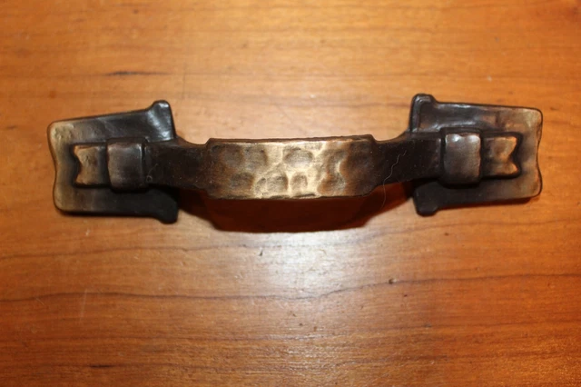 Amerock Canada 1973 BP202AB Copper Hammered Colonial Drawer Pull Handle Z-2