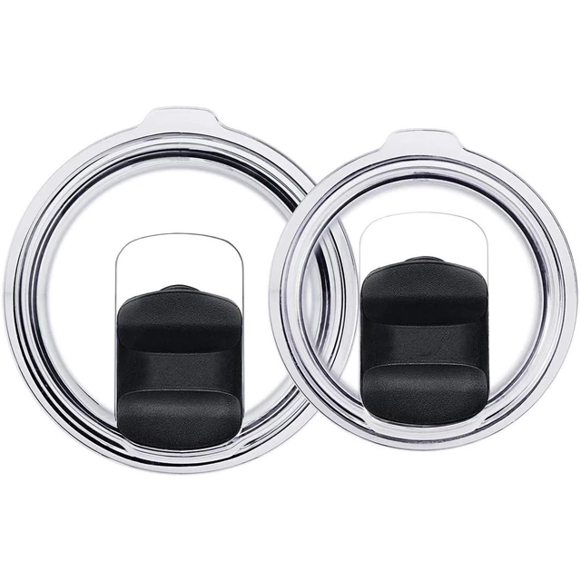 20/30 oz Magnetic Slider Splash Spill Proof Lid for YETI Rambler Tumbler Cup
