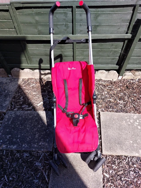 Silver Cross Zest Pushchair Buggy Stroller In Red. Used.