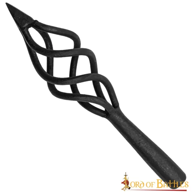 Medieval Arrowhead Fire Flame Weapon Hand Forged Iron Functional Knight Armor