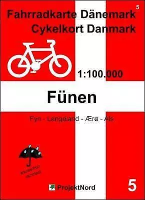 5 Fahrradkarte Dänemark / Cykelkort Danmark 1:100.000 - Fünen | Buch | 978393109