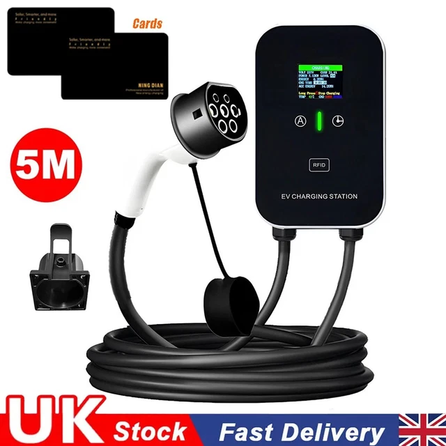 32A 7KW EV Charger Type 2 Electric Car Charging Station With 5M Cable £ ...