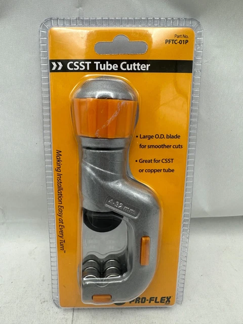 ProFlex PFTC-01P Tube Cutter for CSST, sizes 1/2in, 3/4in and 1in New
