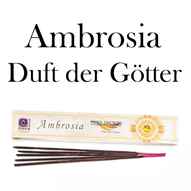 Ambrosia Räucherstäbchen Duft der Götter Holy Smokes 10 g Berk Göttlicher Duft!