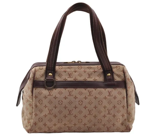 Authentic Louis Vuitton Monogram Mini Josephine PM Hand Bag Pink M92216 LV 2584I