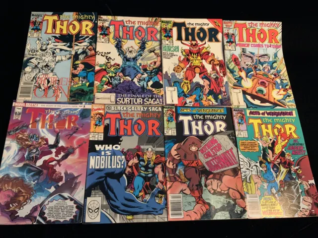 Marvel Comics THE MIGHTY THOR Vintage Comic Book Lot of 13, See Desc.for Issue #
