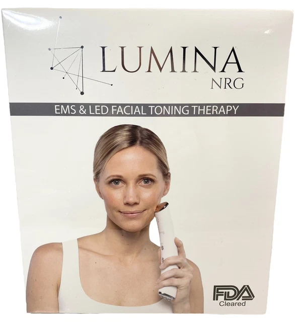 Facial Toning Therapy Lumina Nrg Ems Led - Anti-Aging Healthy Acne Wrinkles New