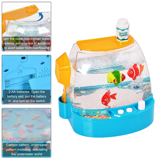 Artificial Aquarium Toy For Kids Virtual Electric Fish Tank Kids Fishing Toy 3