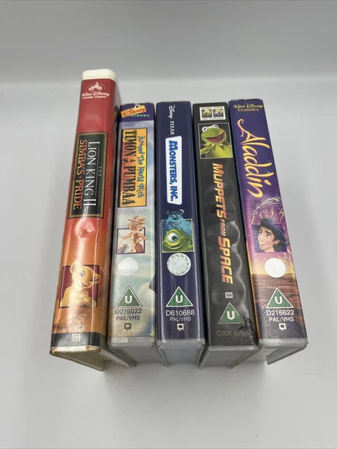 DISNEY VHS BUNDLE - Lion King, Muppets, Aladdin, Monster Inc EUR 8,38 ...