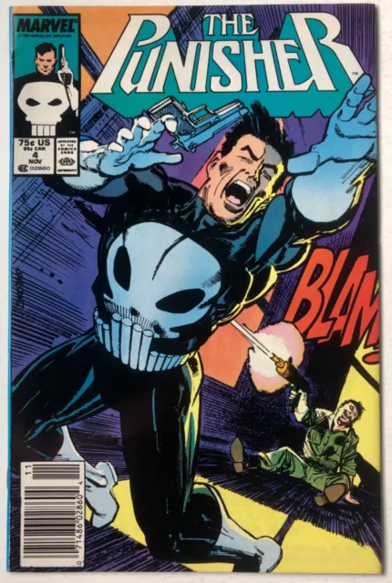 The Punisher #4 (1987) *Lot C* Marvel!  1st Microchip App!  Newsstand!  Nice!