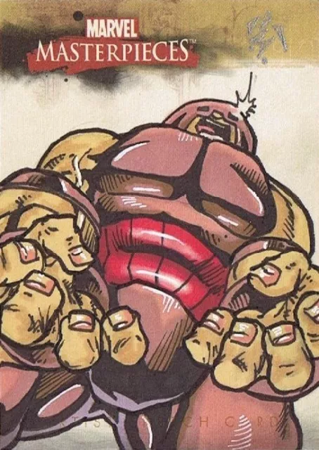Marvel Masterpieces 2008 Skybox Juggernaut Mark T. sketchagraph sketch card