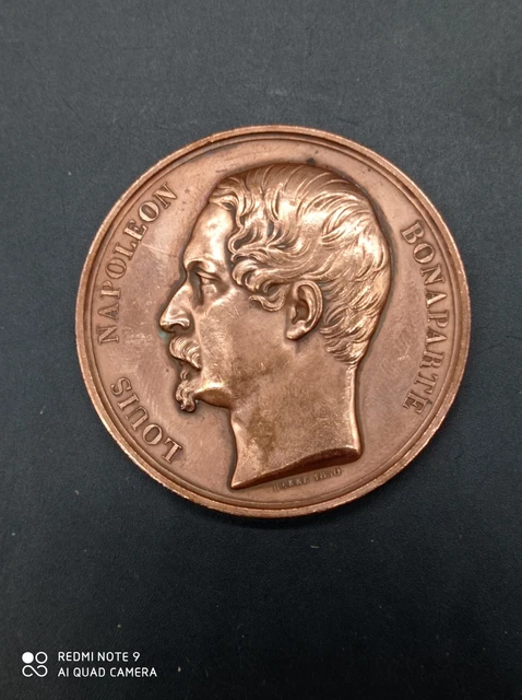 Médaille Commémorative 2016 Napoléon Et Joséphine - 100 Mm Cuivre Doré - 376g Avec Certificat