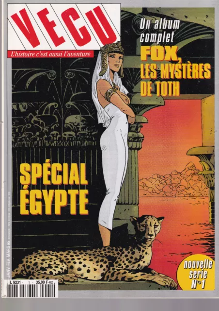 Vecu N°01 Special Egypte / Fox, Les Mysteres De Toth / Malefosse