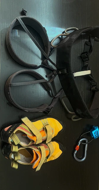 Butora Endeavor Tight Fit Climbing Shoe WITH Black Diamond Momentum Harness MenM